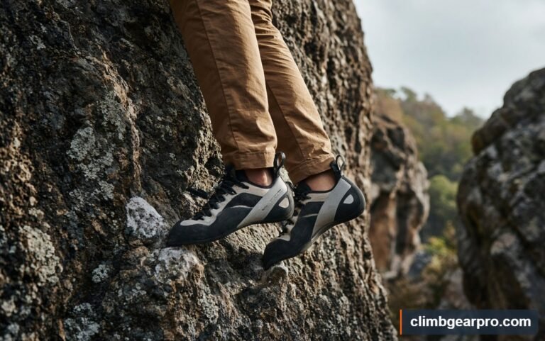 Aggressive Downturned Shoes for rock climbing