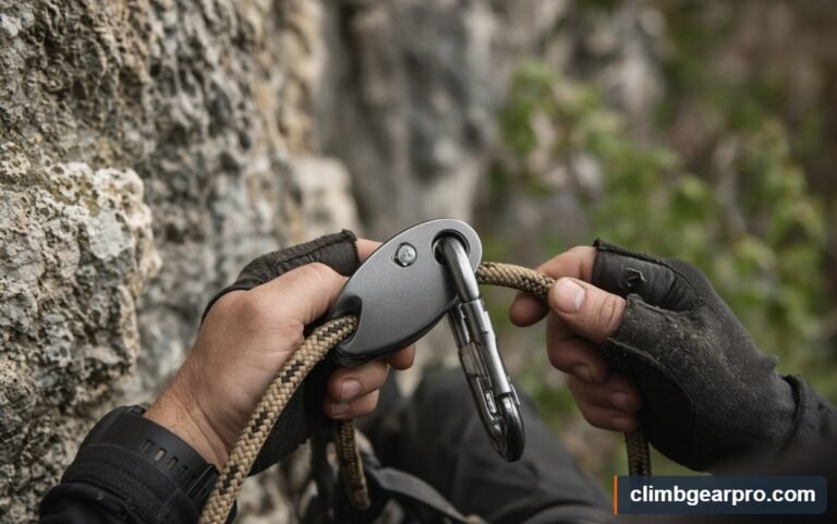 Assisted Braking Belay Device for rock climbing