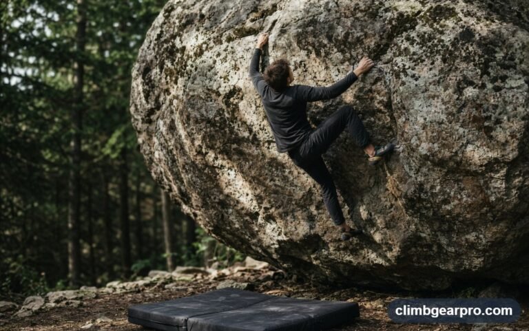 Bouldering crash pads for rock climbing