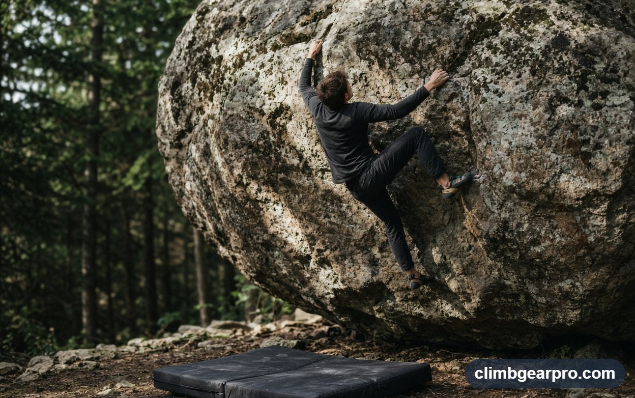 Bouldering crash pads for rock climbing