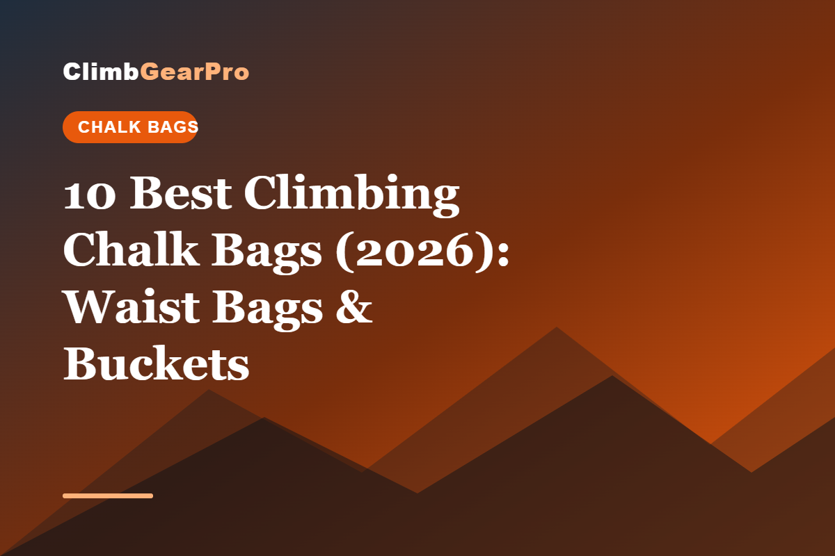 10 Best Climbing Chalk Bags (2026): Waist Bags & Buckets