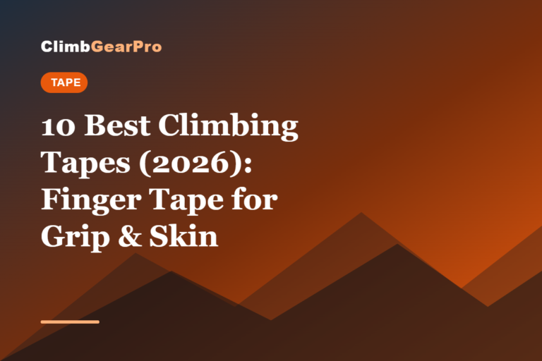 10 Best Climbing Tapes (2026): Finger Tape for Grip & Skin