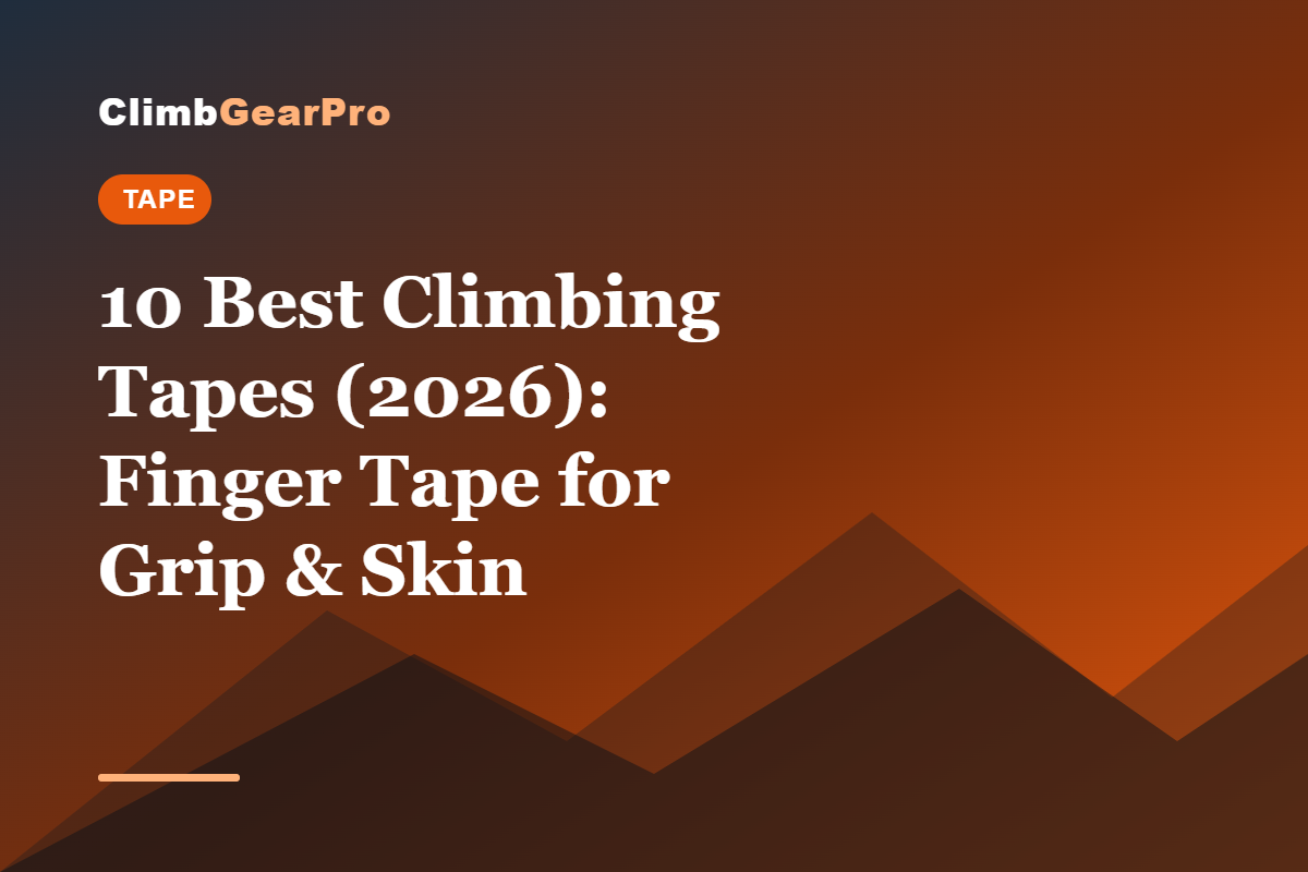 10 Best Climbing Tapes (2026): Finger Tape for Grip & Skin