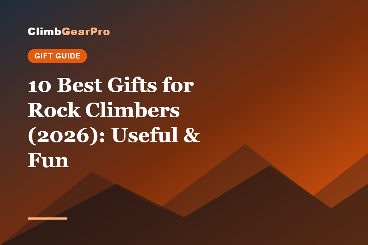 10 Best Gifts for Rock Climbers (2026): Useful & Fun