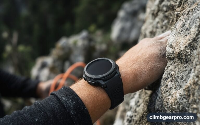 Rugged GPS climbing watches for rock climbing