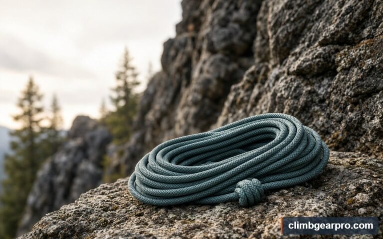 Dry-Treated Dynamic Rope for rock climbing
