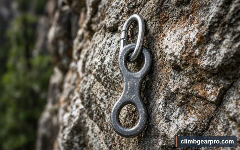 Figure Eight Descender for rock climbing