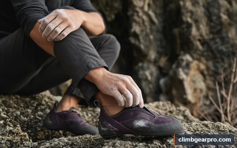 How to Break In Climbing Shoes Safely Without Pain for rock climbing