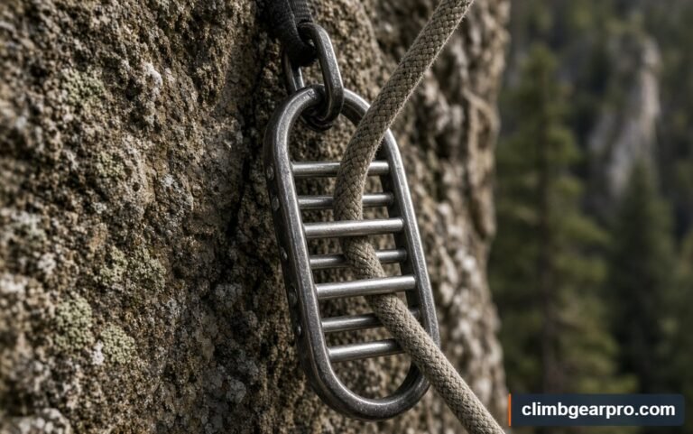 Rack Descender for rock climbing