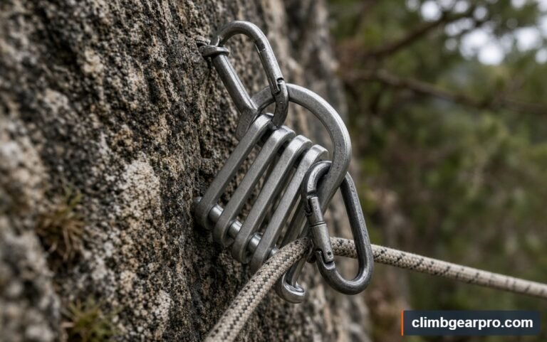 Rappel Rack for rock climbing