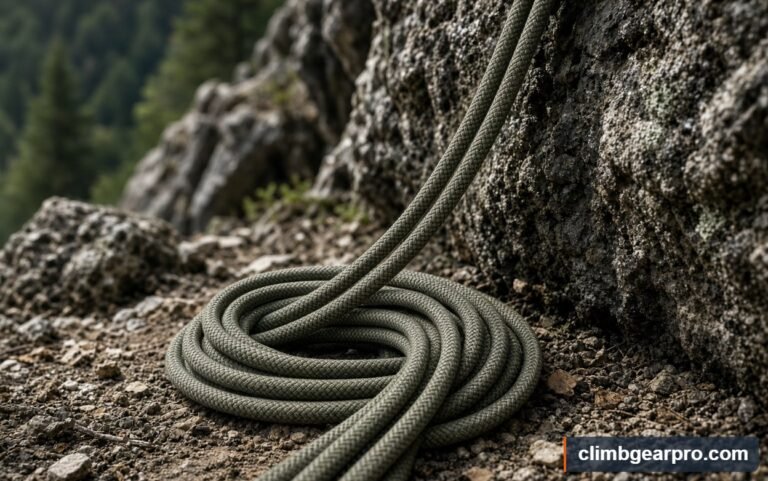 Semi-Static Rope for rock climbing