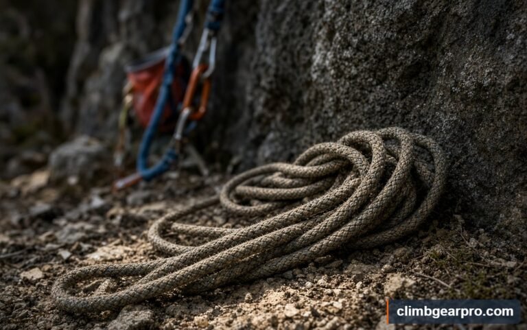 When to Retire a Climbing Rope for rock climbing